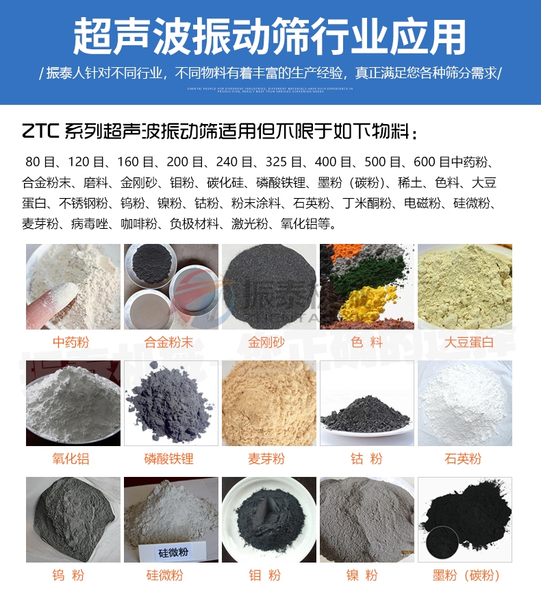 醫藥色素超聲波旋振篩行業應用
